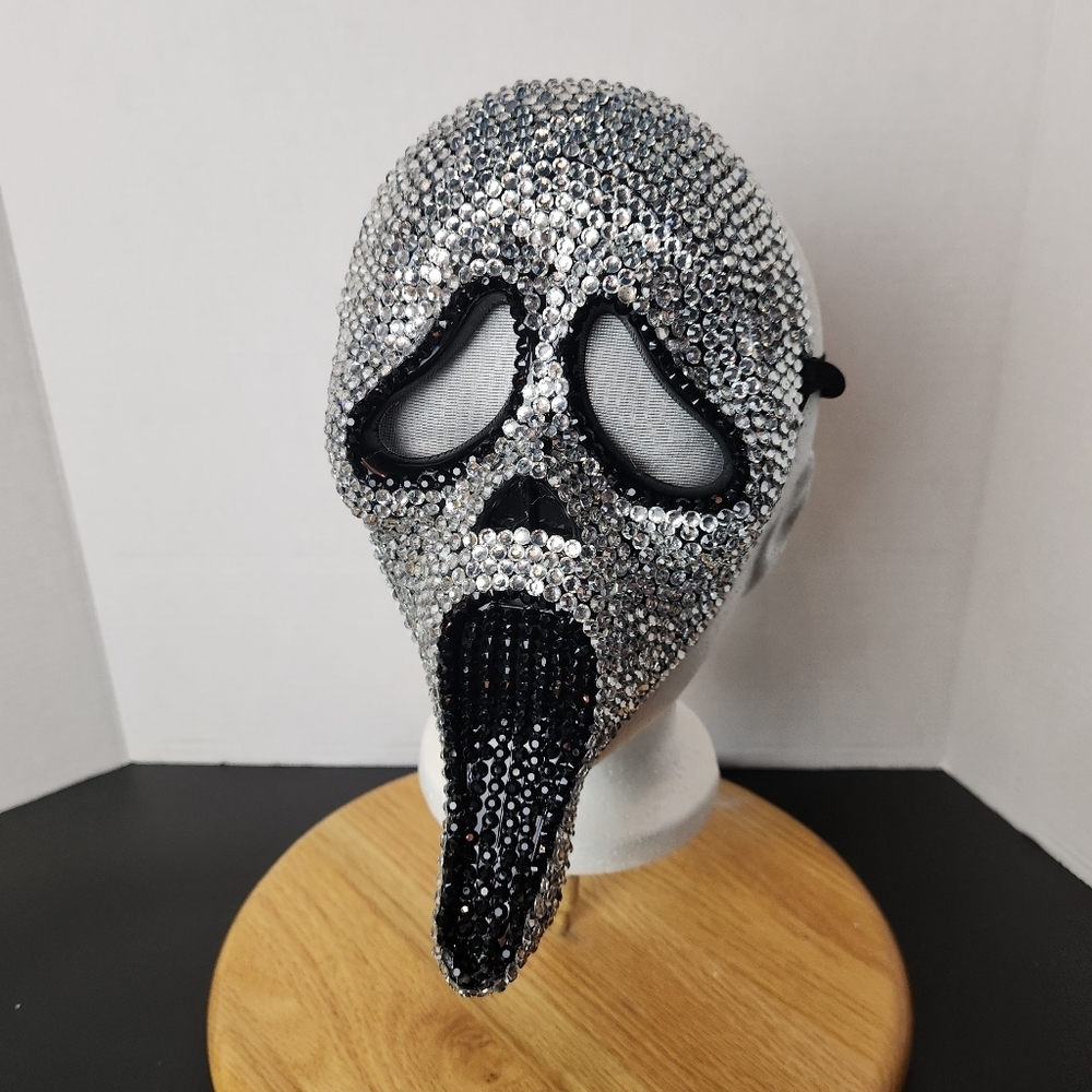 Bedazzled Ghostface Mask ✨ Rhinestone Mask